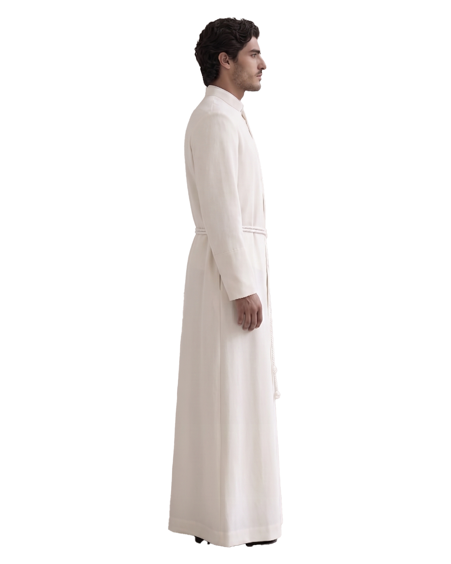Pèlerin de profil droit, sans cape
