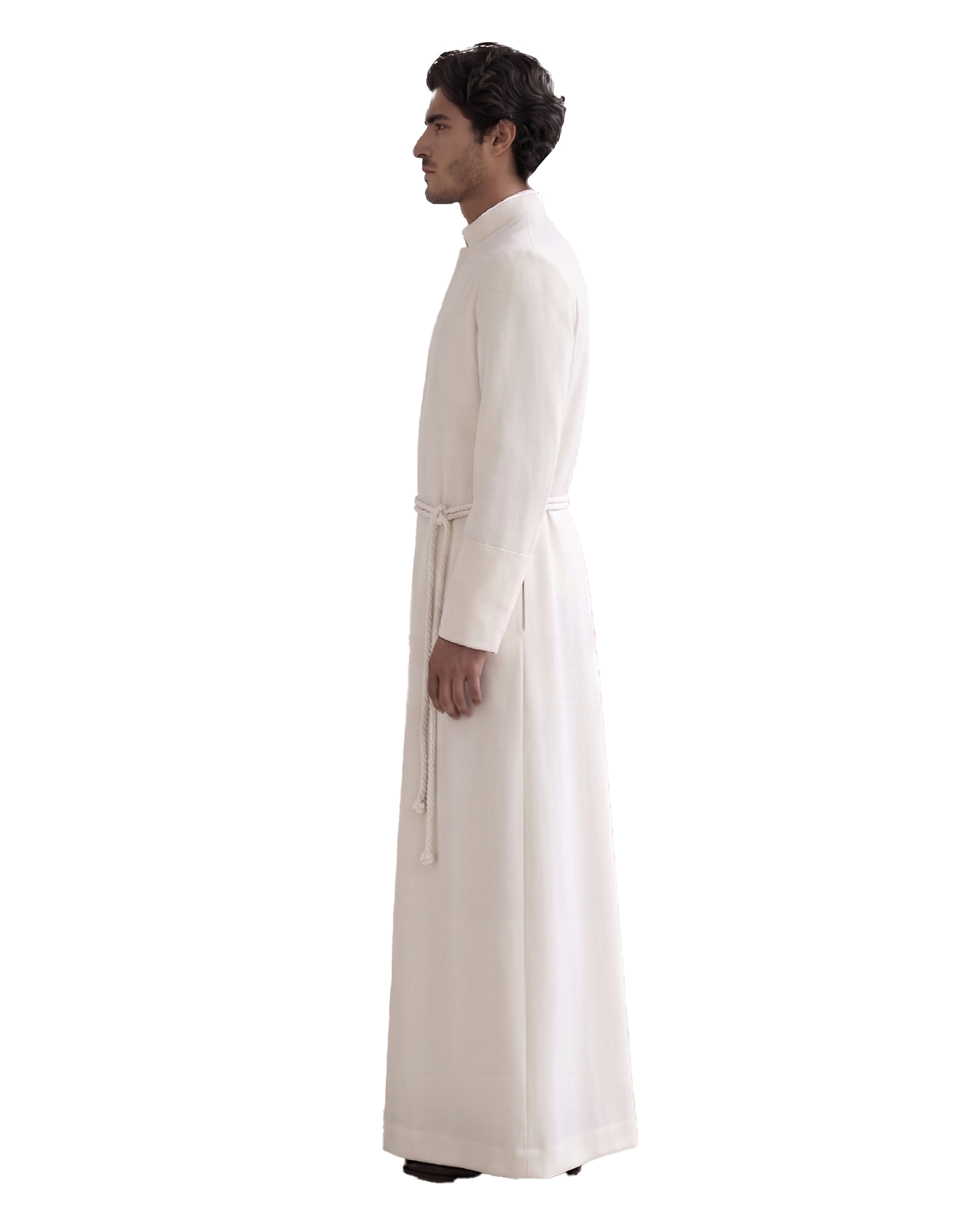 Pèlerin de profil gauche, sans cape